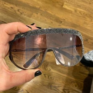 Jimmy Choo Shield crystal sunglasses
